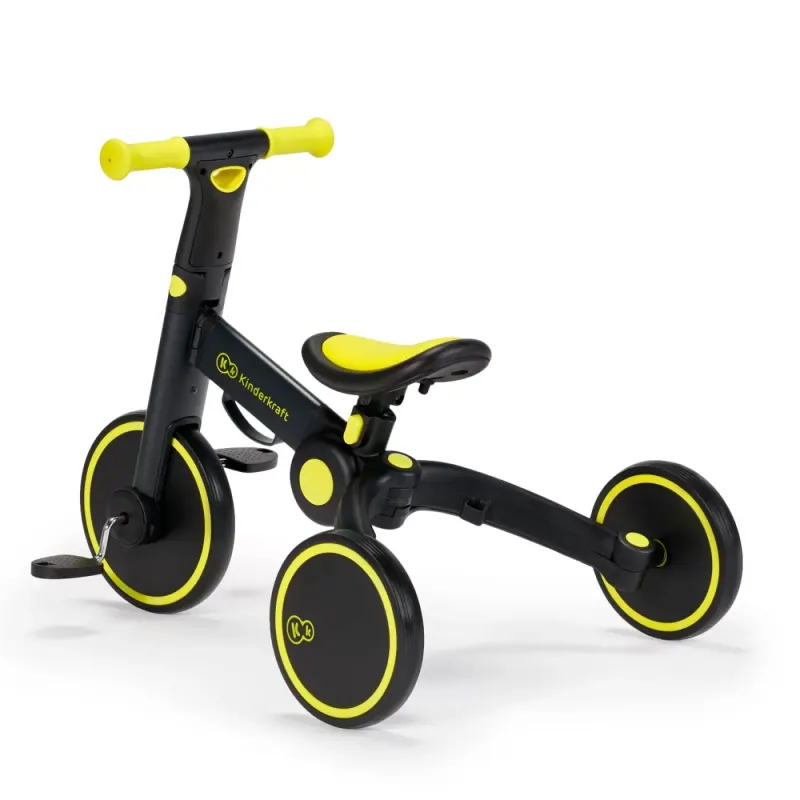 Tricicleta Kinderkraft 4Trike, 3 in 1, echilibru, negru KID916023 — imaginea 4