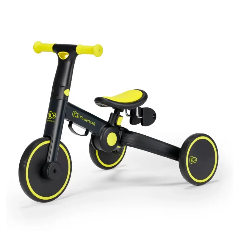 Tricicleta Kinderkraft 4Trike, 3 in 1, echilibru, negru KID916023 — imaginea 5