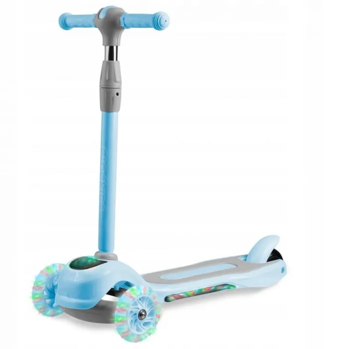 Trotineta Ricokids Piko, ghidon reglabil, roti LED, albastru KID605384