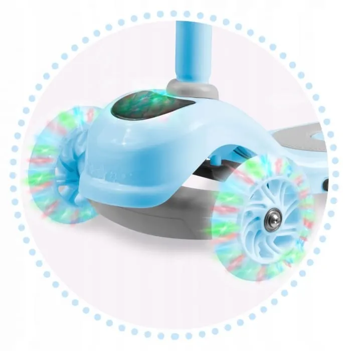 Trotineta Ricokids Piko, ghidon reglabil, roti LED, albastru KID605384 — imaginea 2