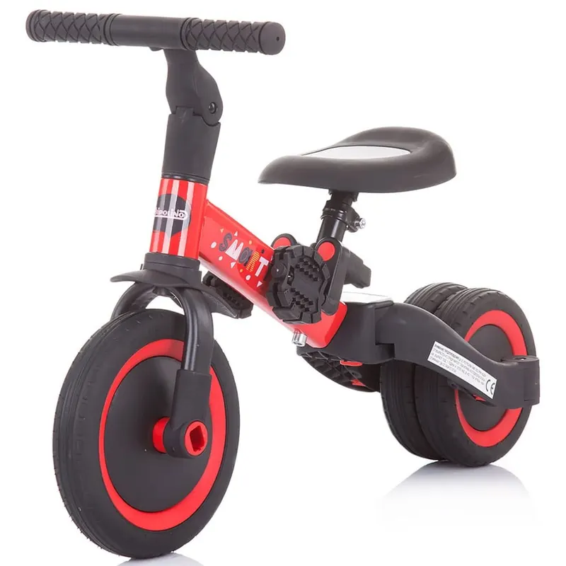 Tricicleta Chipolino Smarty, bicicleta echilibru, transformabila, 2 in 1, rosu KID039141 — imaginea 2