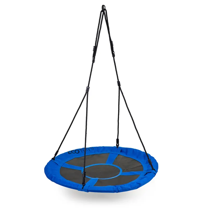 Leagan cuib Ecotoys, 150 kg, 100 cm, reglabil, albastru KID066811 — imaginea 5
