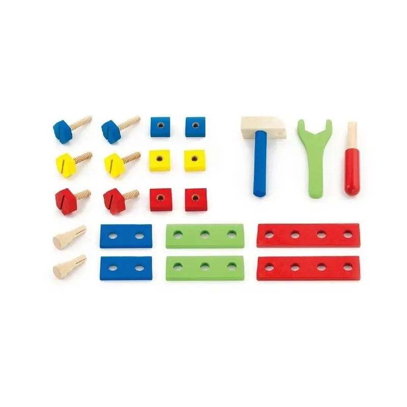 Trusa unelte Viga, lemn, multicolor, 24 piese KID504946 — imaginea 2
