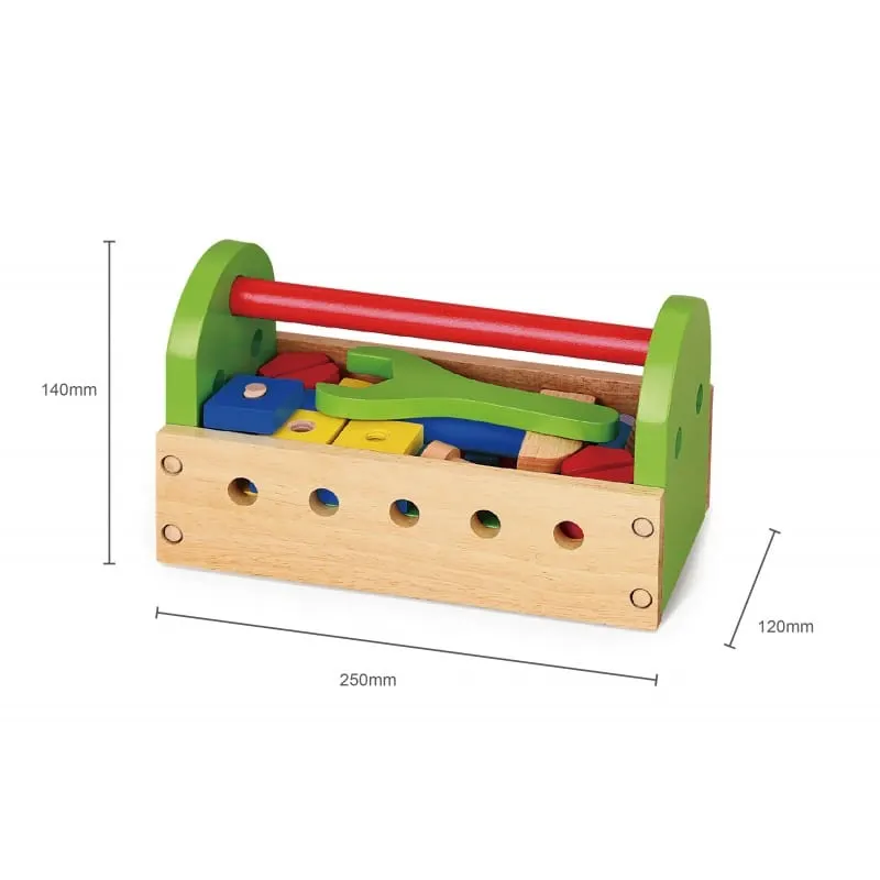 Trusa unelte Viga, lemn, multicolor, 24 piese KID504946 — imaginea 4