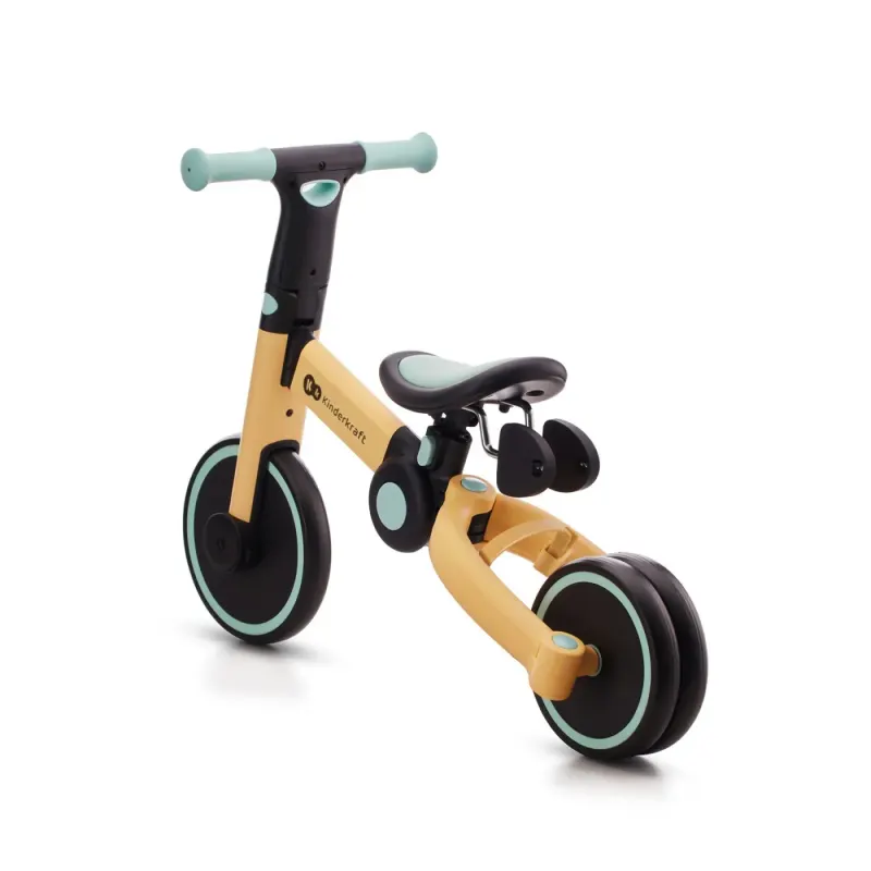 Tricicleta Kinderkraft 4Trike, 3 in 1, echilibru, galben KID922406 — imaginea 2