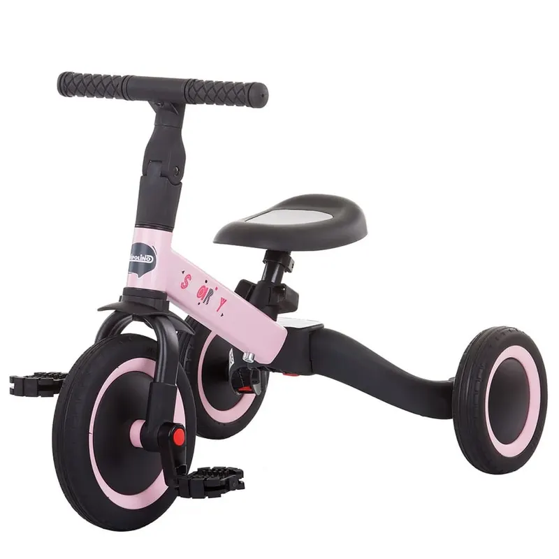 Tricicleta Chipolino Smarty, bicicleta echilibru, transformabila, 2 in 1, roz KID046088