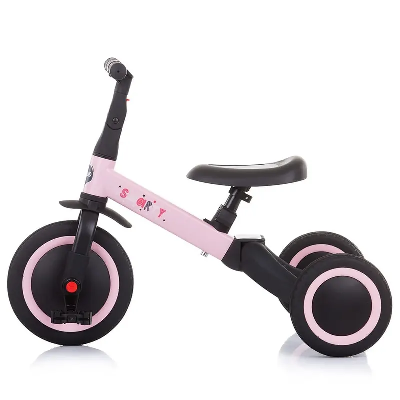 Tricicleta Chipolino Smarty, bicicleta echilibru, transformabila, 2 in 1, roz KID046088 — imaginea 3