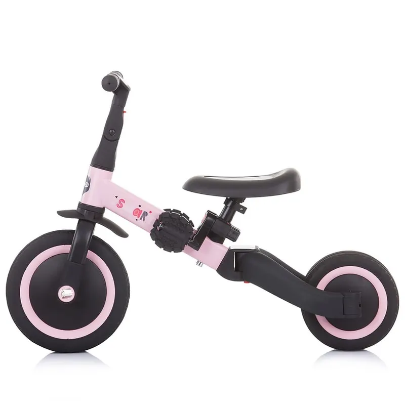 Tricicleta Chipolino Smarty, bicicleta echilibru, transformabila, 2 in 1, roz KID046088 — imaginea 5