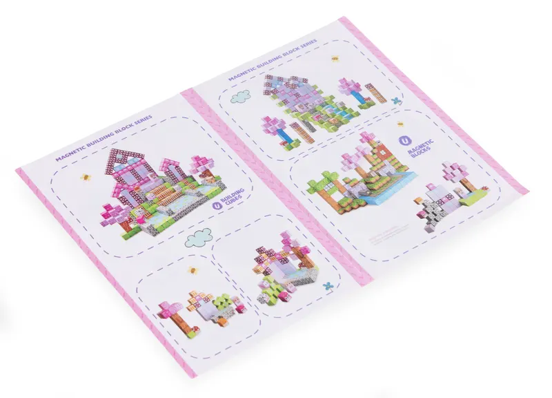 Cuburi magnetice pentru copii, 113 piese, multicolor KID008360 — imaginea 5