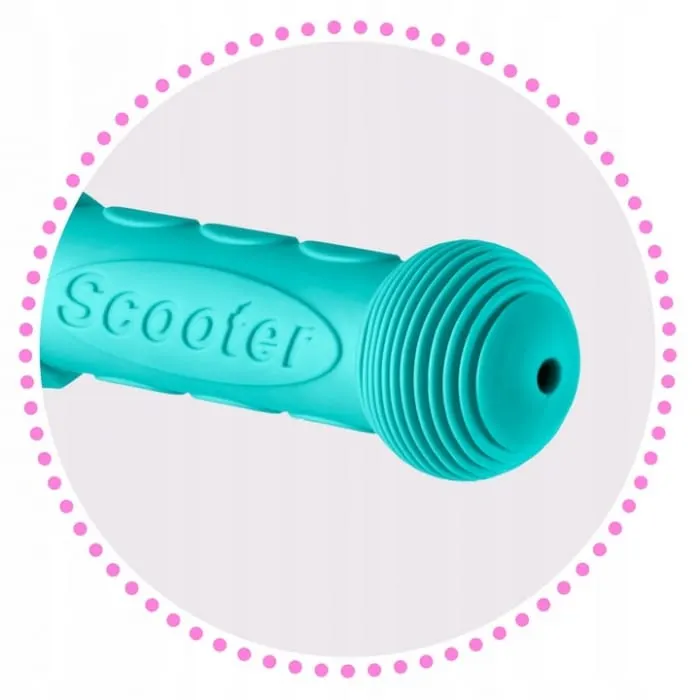 Trotineta Ricokids Loco, ghidon reglabil, roti LED, turcoaz/roz KID605940 — imaginea 3