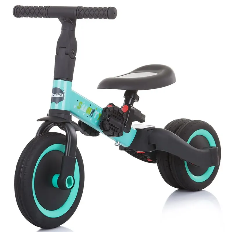 Tricicleta Chipolino Smarty, bicicleta echilibru, transformabila, 2 in 1, menta KID046095 — imaginea 2