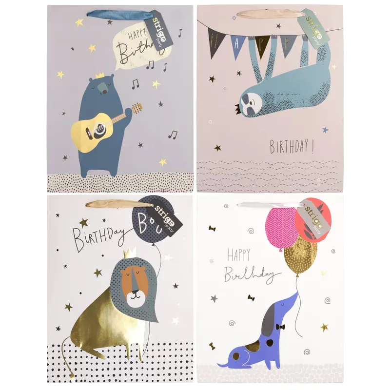 Set 4 Pungi din Hartie 26 32 12 cm, 210 gsm