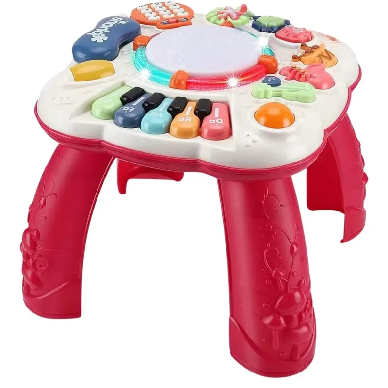 Masuta Activitati LUDIRO 8 Funcții, Interactivă, 6–9 Luni, Alb Rosu