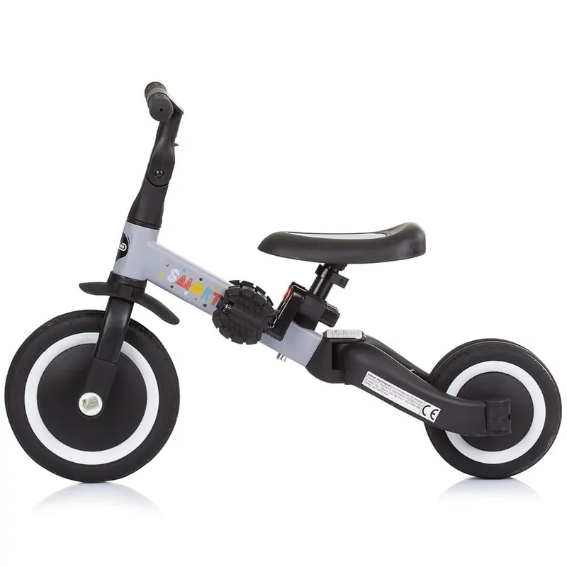 Tricicleta Chipolino Smarty, bicicleta echilibru, transformabila, 2 in 1, gri KID054601 — imaginea 4