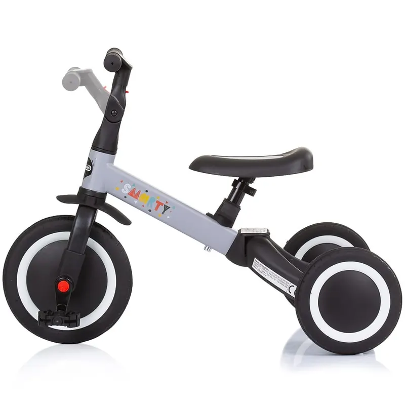 Tricicleta Chipolino Smarty, bicicleta echilibru, transformabila, 2 in 1, gri KID054601 — imaginea 5