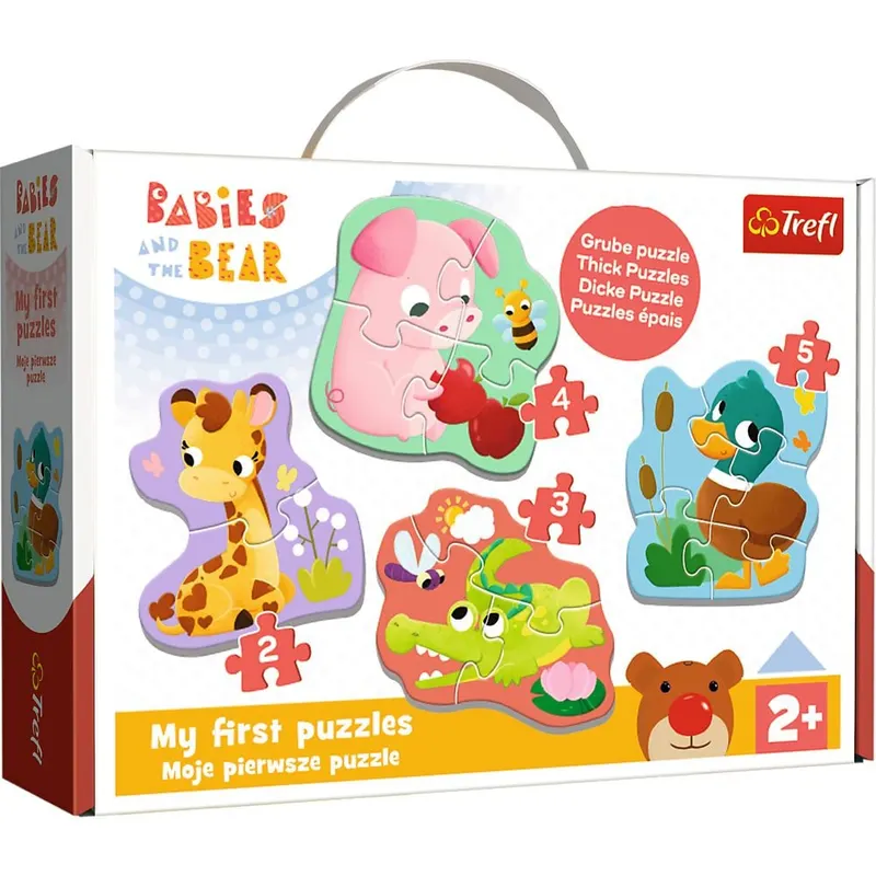 PUZZLE TREFL BABY CLASIC PUII DE ANIMALE 14 PIESE