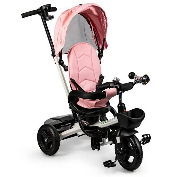 Tricicleta Ecotoys JM-311 scaun reversibil, roz KID063309