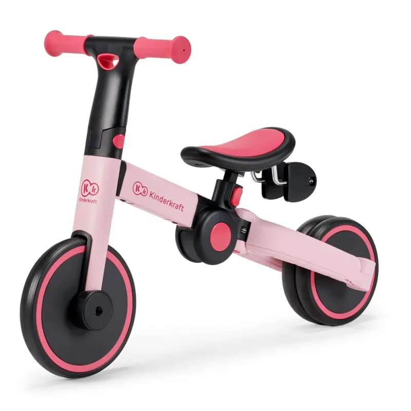 Tricicleta Kinderkraft 4Trike, 3 in 1, echilibru, roz KID916016 — imaginea 3