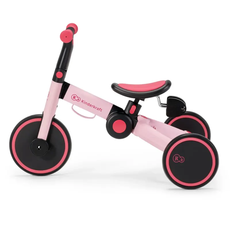 Tricicleta Kinderkraft 4Trike, 3 in 1, echilibru, roz KID916016 — imaginea 5