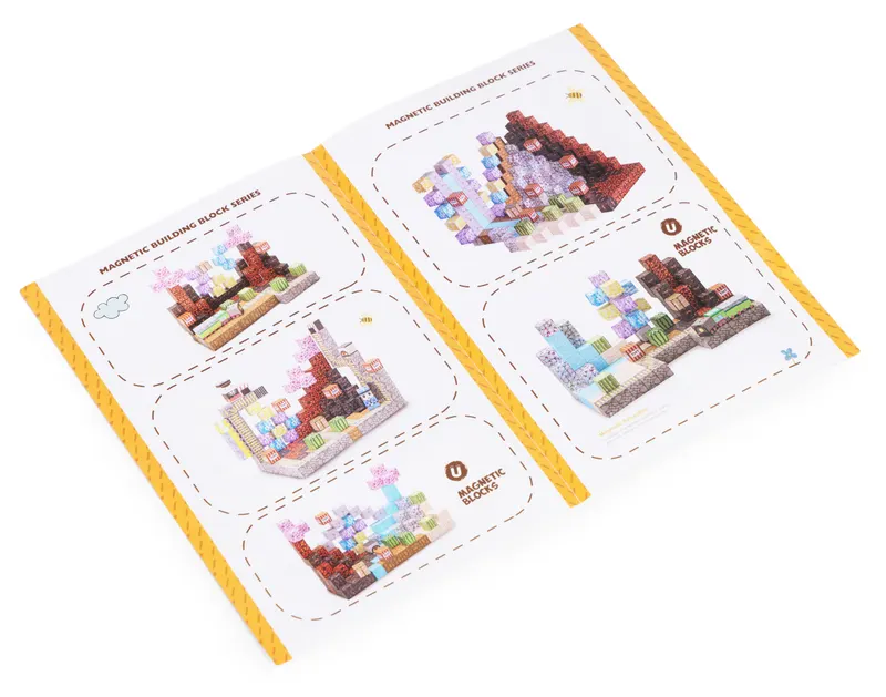 Cuburi magnetice pentru copii, 169 piese, multicolor KID008346 — imaginea 5