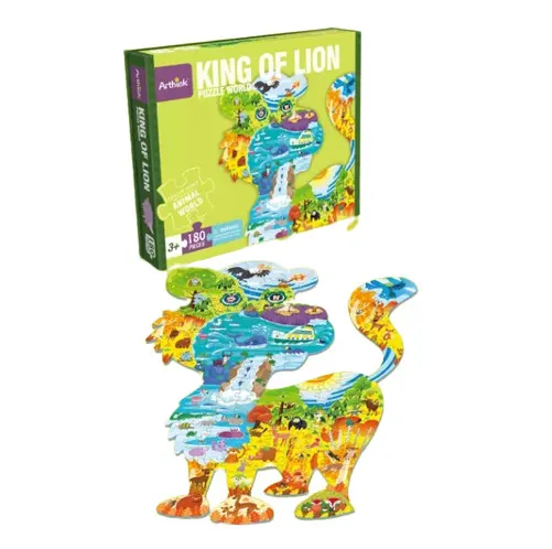 Puzzle in Forma de Leu - 180 Piese