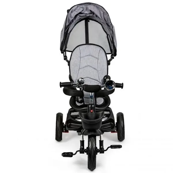 Tricicleta Ecotoys JM-311, scaun reversibil, gri KID063306 — imaginea 2