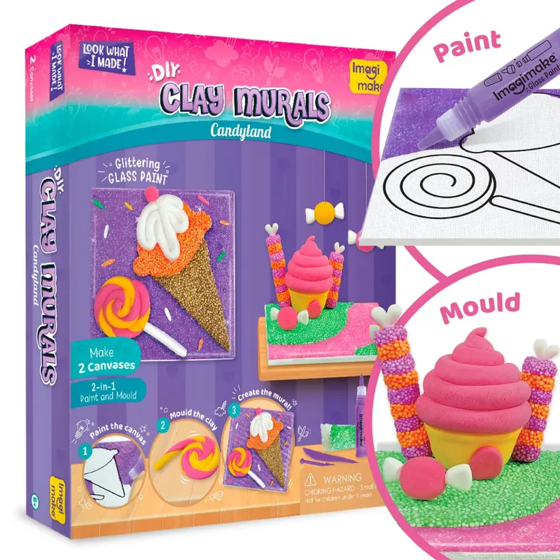 Set de Modelat cu 2 Tablouri Canvas - Candyland