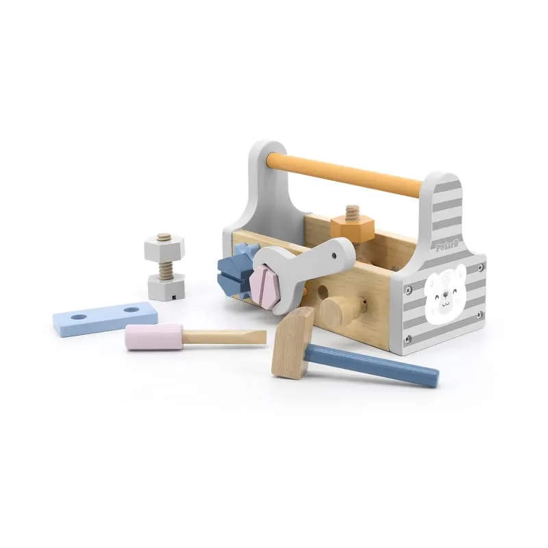Trusa unelte Viga PolarB, lemn, multicolor KID440083
