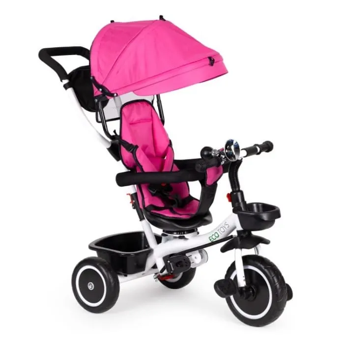 Tricicleta Ecotoys YM-BT-2, scaun rotativ, roz KID068099