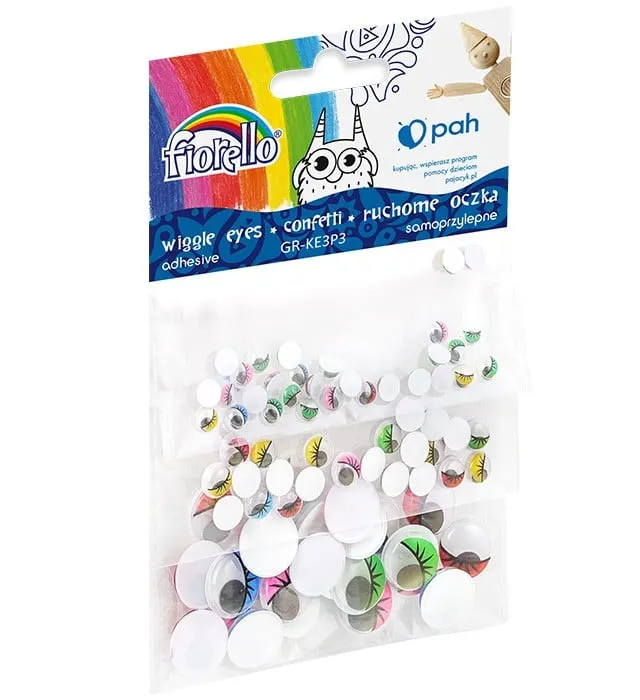 Ochi cu gene pentru activitati crafts,plastic,3 marimi,80 bucati