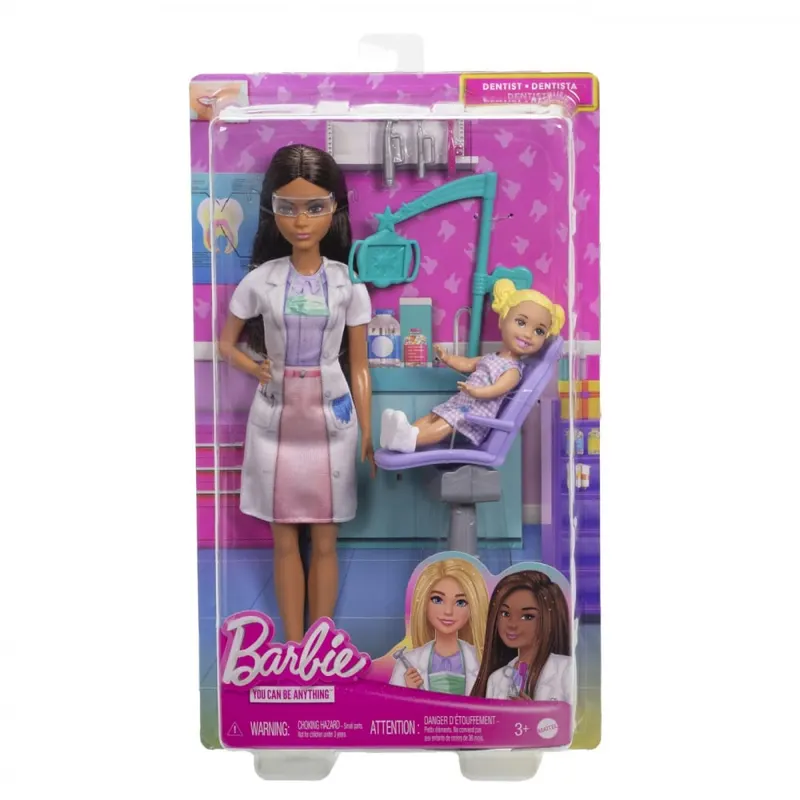 BARBIE SET DE JOACA PAPUSA BARBIE FACE CARIERA STOMATOLOG