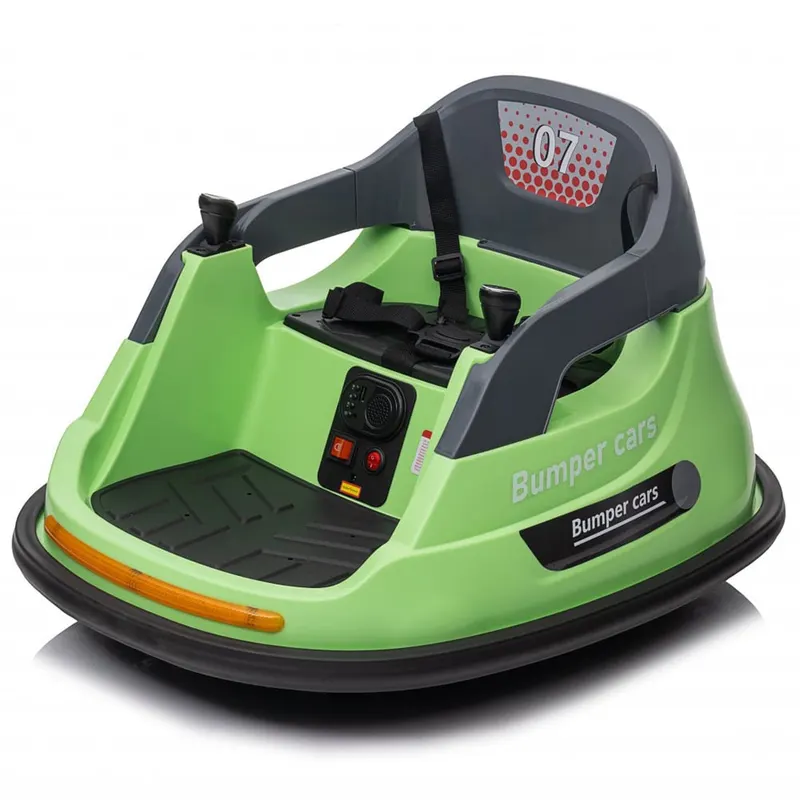 Bumper, masinuta busitoare electrica pentru copii, 12V 70W, telecomanda inclusa, verde
