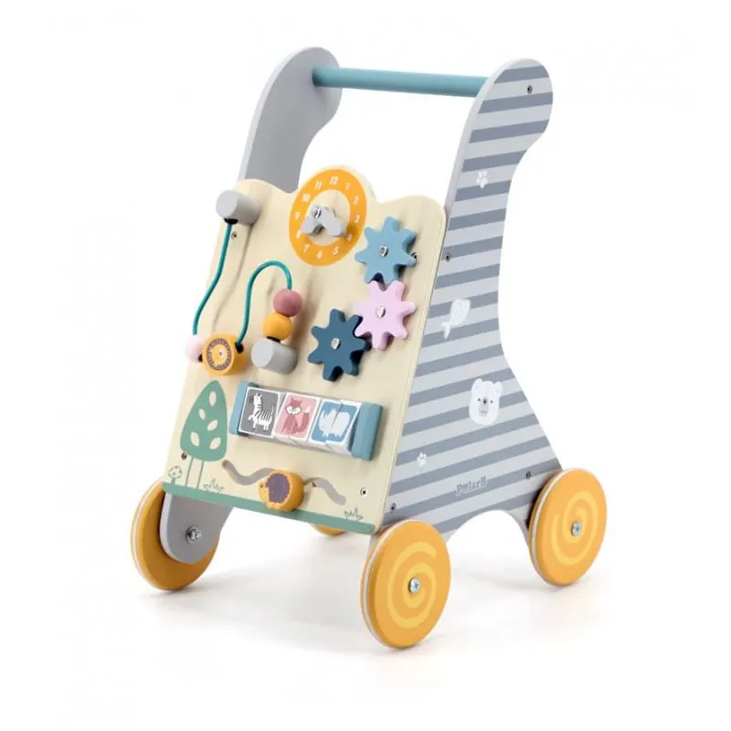 Antemergator Viga PolarB, lemn, activitati Montessori, gri KID440281