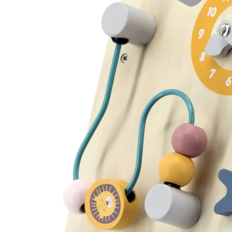 Antemergator Viga PolarB, lemn, activitati Montessori, gri KID440281 — imaginea 2