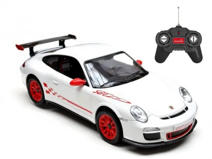 Masina cu Telecomanda Porsche GT3 RS Alb, Scara 1:24