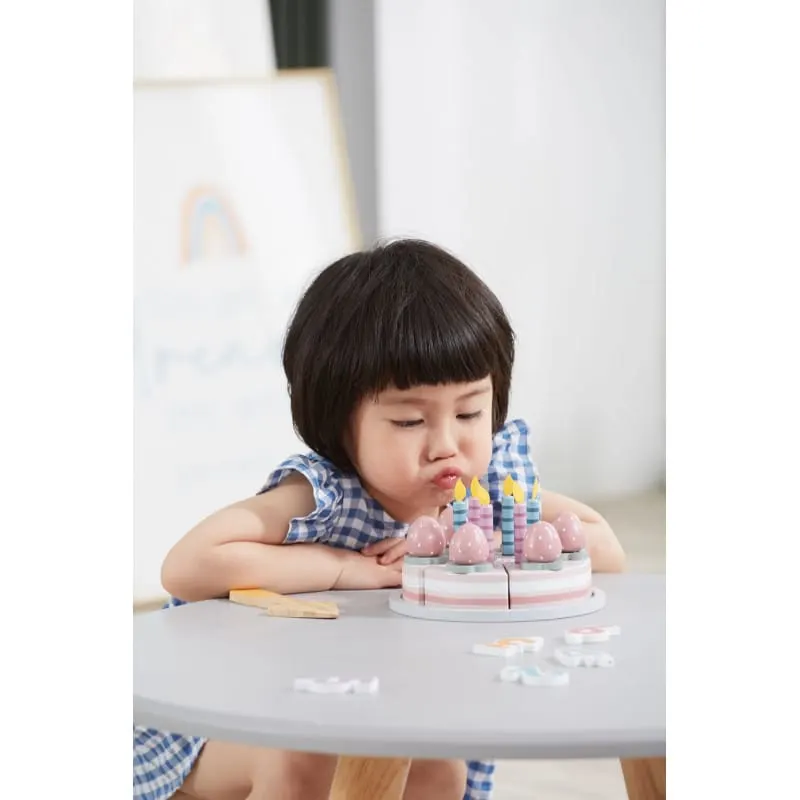 Set Tort aniversar Viga PolarB, din lemn, multicolor KID440601 — imaginea 4