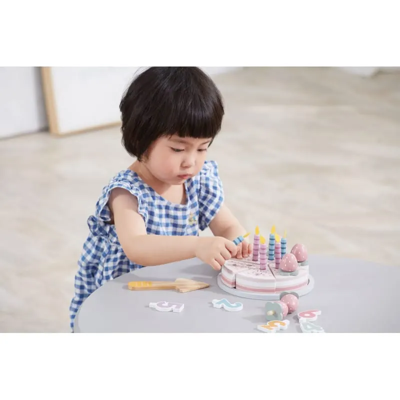 Set Tort aniversar Viga PolarB, din lemn, multicolor KID440601 — imaginea 5