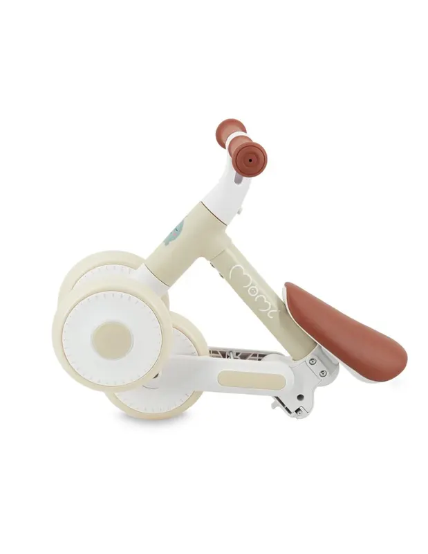 Bicicleta Momi Dex, echilibru, fara pedale, pliabila, bej KID736214 — imaginea 2