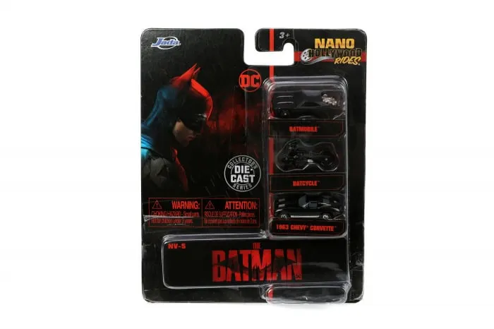 Jada Set 3 Vehicule Nano Batman 4cm