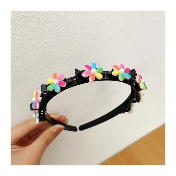 Cordeluta cu Agrafa - Floricele Multicolore
