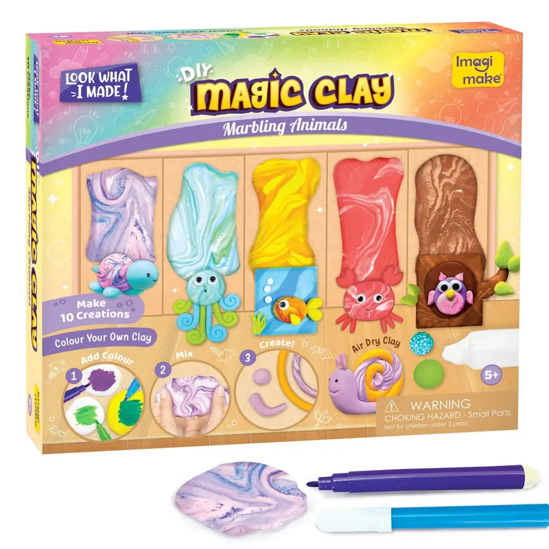 Set de Modelat Magic Clay - Marbling Animals