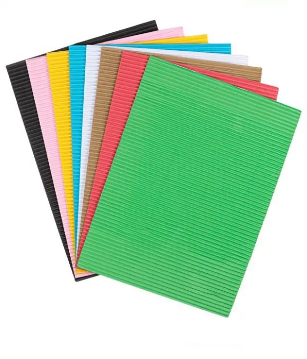 Set 8 foi carton ondulat pentru activitati crafts