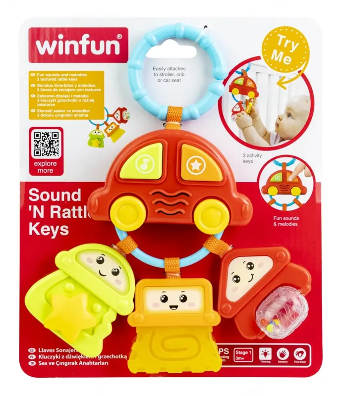 WINFUN ZORNAITOARE MASINUTA CU 3 CHEI