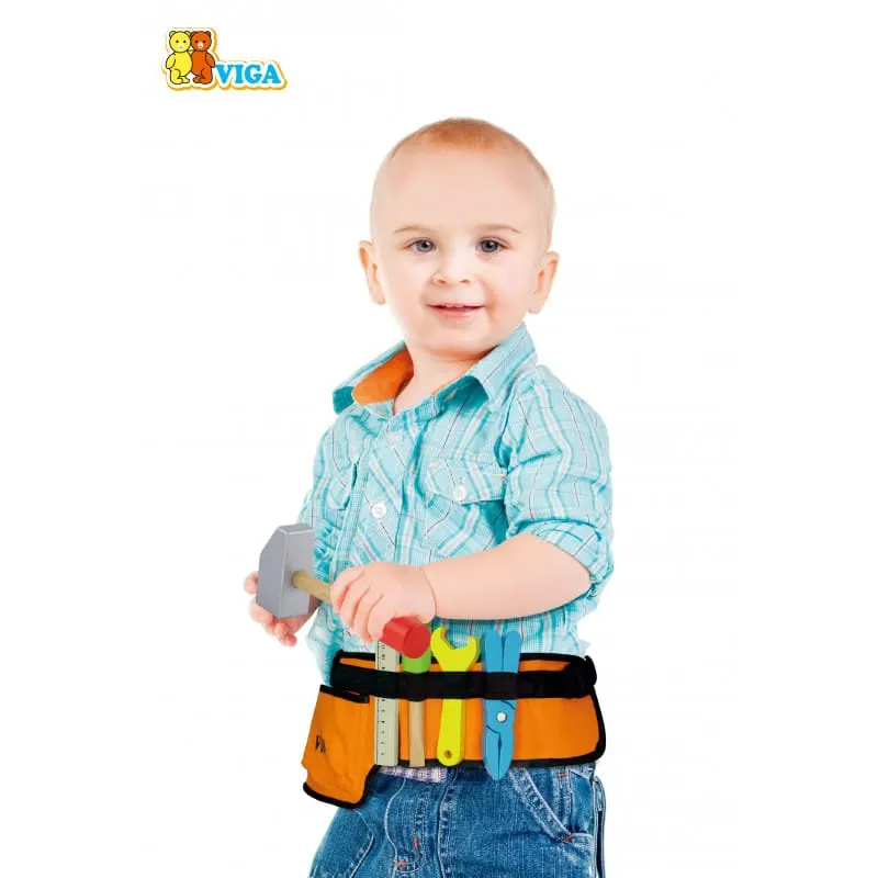 Centura unelte Viga, lemn, multicolor KID505325 — imaginea 4