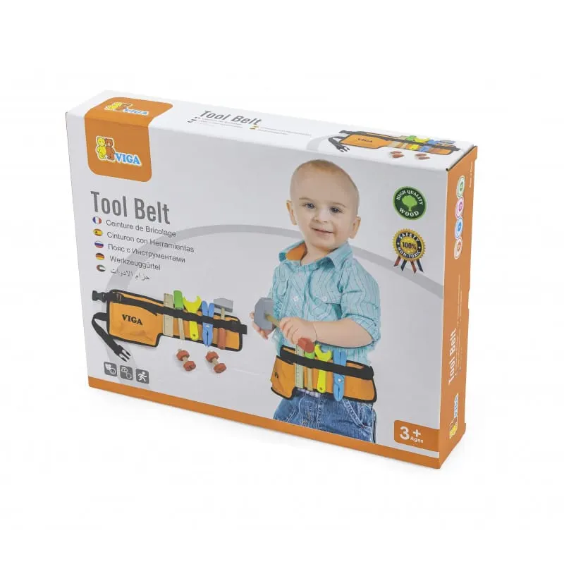Centura unelte Viga, lemn, multicolor KID505325 — imaginea 5