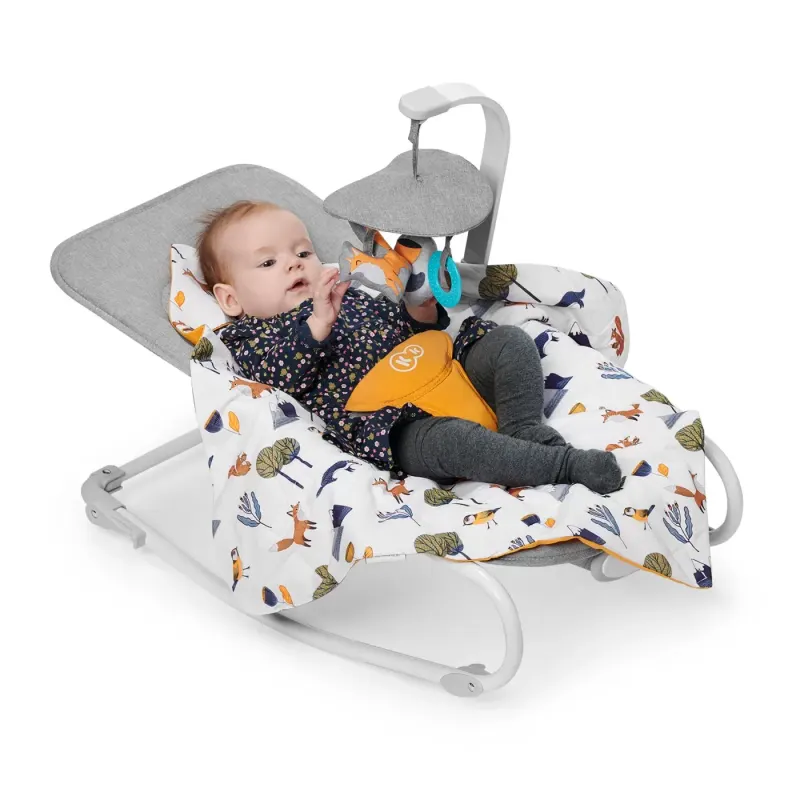 Balansoar Kinderkraft Felio 2, 3 in 1, galben KID921102 — imaginea 5