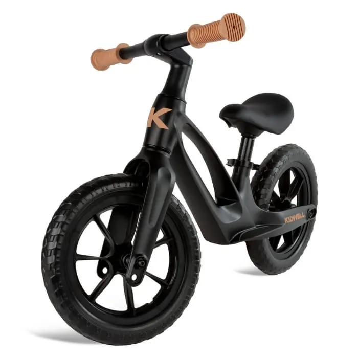 Bicicleta Kidwell Vito, echilibru, fara pedale, cadru magneziu, negru KID705809 — imaginea 2