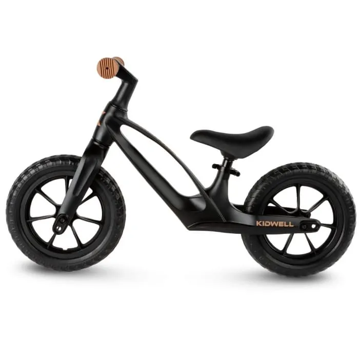 Bicicleta Kidwell Vito, echilibru, fara pedale, cadru magneziu, negru KID705809 — imaginea 3