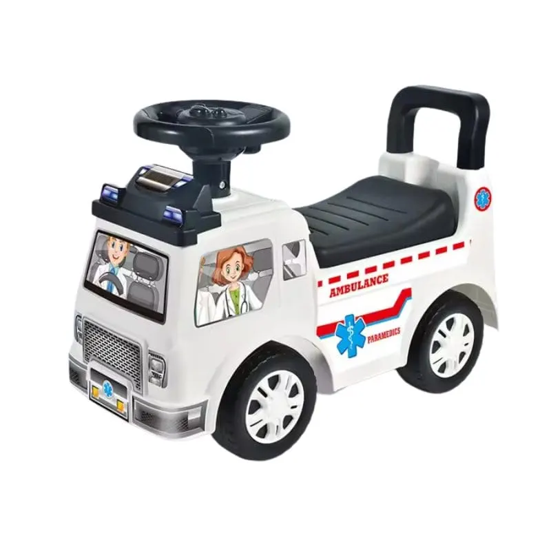 Mașinuță Ride-On Ambulanță LUDIRO, Pentru Copii 3+ Ani