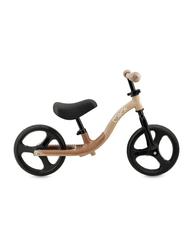 Bicicleta Momi Isoka, roti led, echilibru, fara pedale, bej KID782297 — imaginea 4